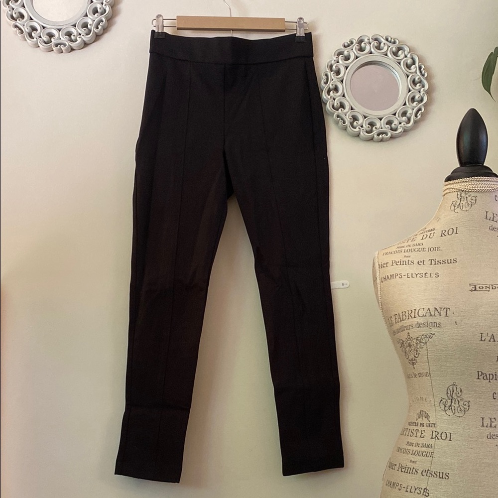 Anne Klein Elegant Black Straight Leg Trousers